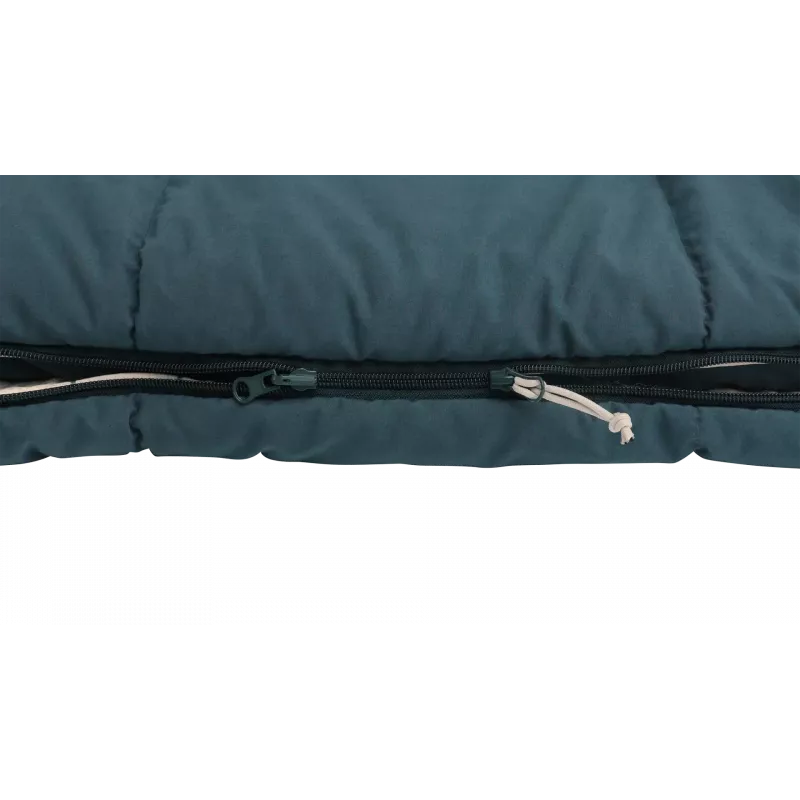 Outwell Camper Lux Double Blue Sleeping Bag 235x150 cm -16 kuni 5 °C Kahepoolne tõmblukk