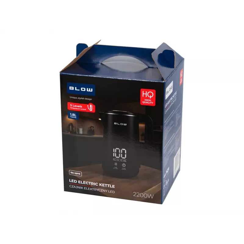 BLOW Must Elektriline Veekeetja LED-ekraaniga 2200W BK-18PB 1.8L