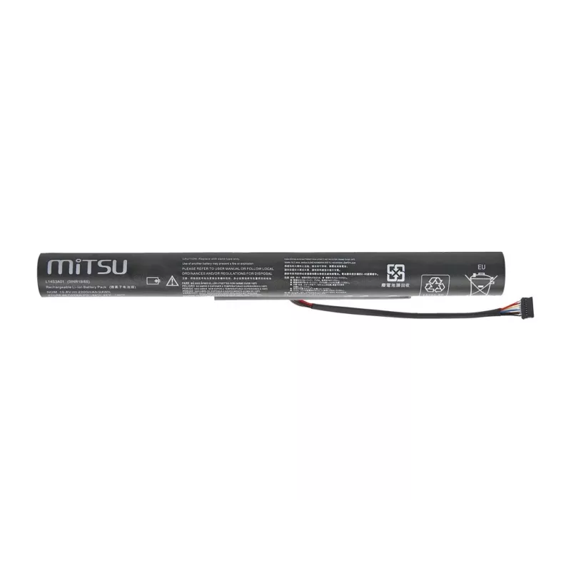 MITSU Aku Lenovo IdeaPad 100-15IBY jaoks 2200 mAh (24 Wh) 10.8-11.1V