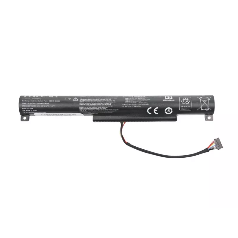 MITSU Aku Lenovo IdeaPad 100-15IBY jaoks 2200 mAh (24 Wh) 10.8-11.1V