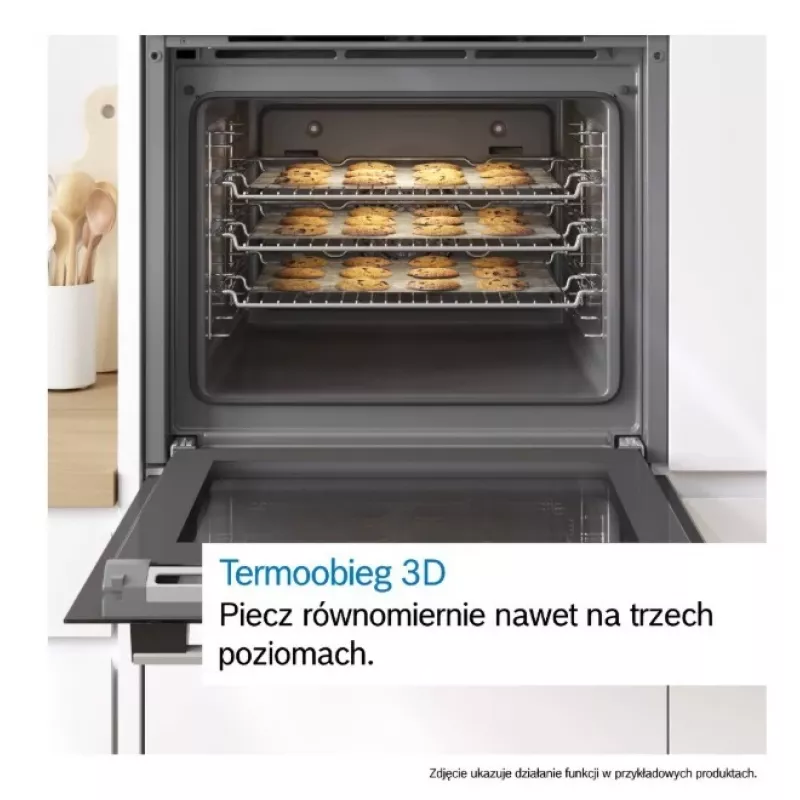 Bosch Serie 6 HBG557EB3 Sisseehitatud ahi pürolüütilise isepuhastusega, 71L, must