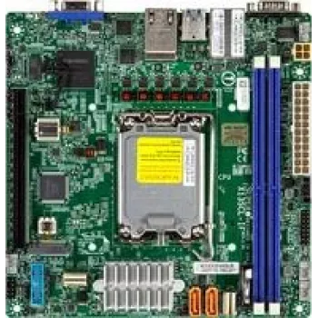 Supermicro MBD-X13SCL-IF-B emaplaat Mini-ATX Intel Xeon E-2400 LGA1700 C262 kiibistik DDR5 USB 3.2 Gen 1 Gigabit LAN sisseehitatud graafika