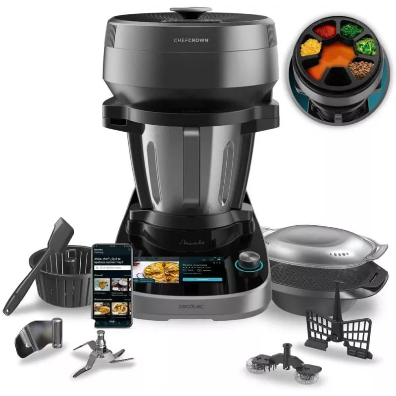 Cecotec Mambo CooKing Victory Multifunktsionaalne Köögikombain 1700 W 4.5 L Must/Hall