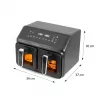 ELDOM FR210 DualCrisp kahekorviga õhufritüür, 2200 W, 8 L mahutavus, LED-ekraan, must