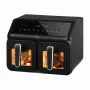 ELDOM FR210 DualCrisp kahekorviga õhufritüür, 2200 W, 8 L mahutavus, LED-ekraan, must