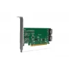 ICY DOCK EXLink MB308A PCIe 4.0 x16 NVMe adapterkaart 2 x SlimSAS 8i (SFF-8654) pistikuga ja redriveriga
