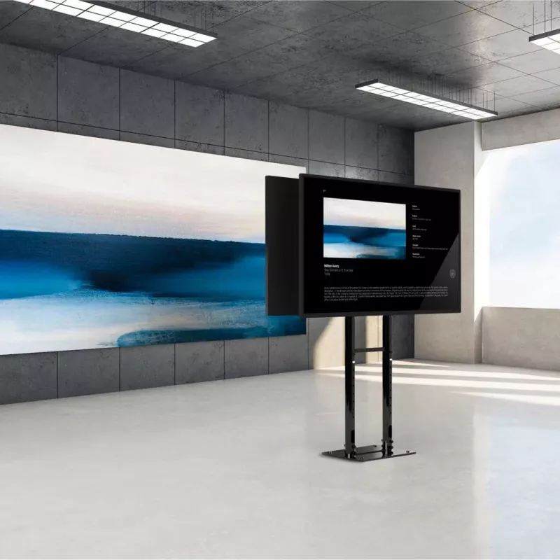 ONKRON FPRO2L-20-B mobiilne TV-pukk 55-100-tollistele teleritele, must