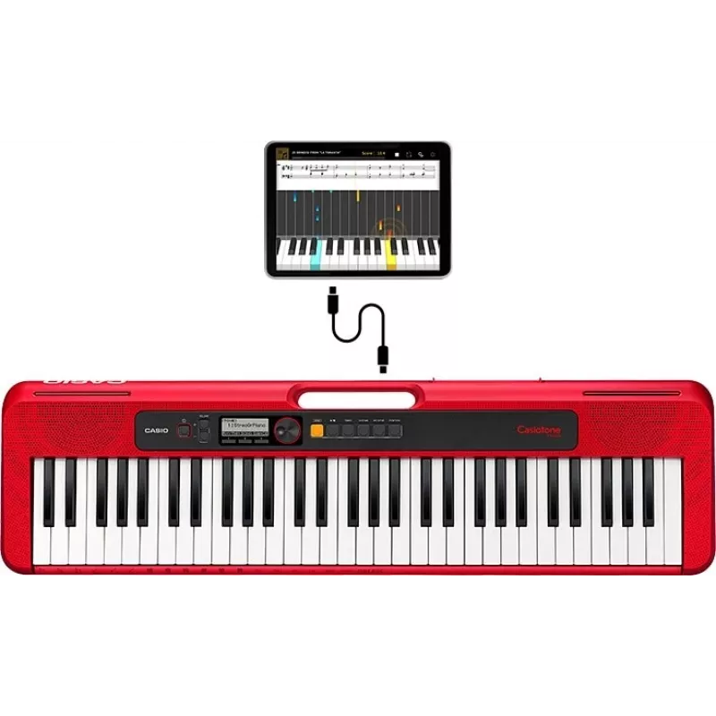 Casio CT-S200 MIDI-klaviatuur 61 klahviga USB punane