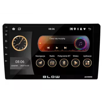 BLOW AVH-9991 1DIN 9-tolline Android auto raadio WiFi, GPS, Apple CarPlay'ga