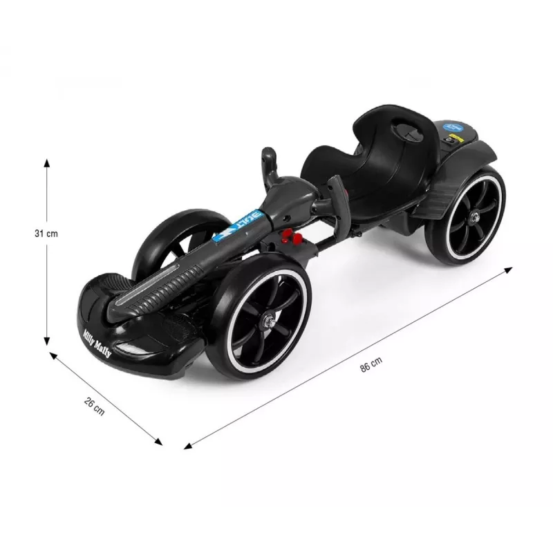 MILLY MALLY Go-kart Battery-powered Bolt Black