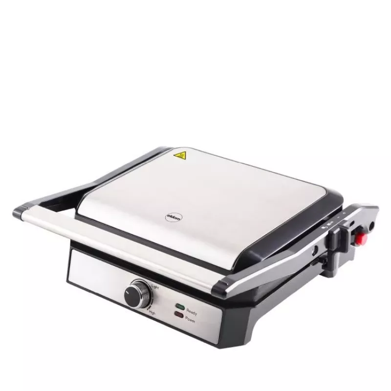 ELDOM GK200 GRILO Kontaktgrill 2000W Reguleeritav termostaat Mittekleepuvad plaadid Must/Hõbe