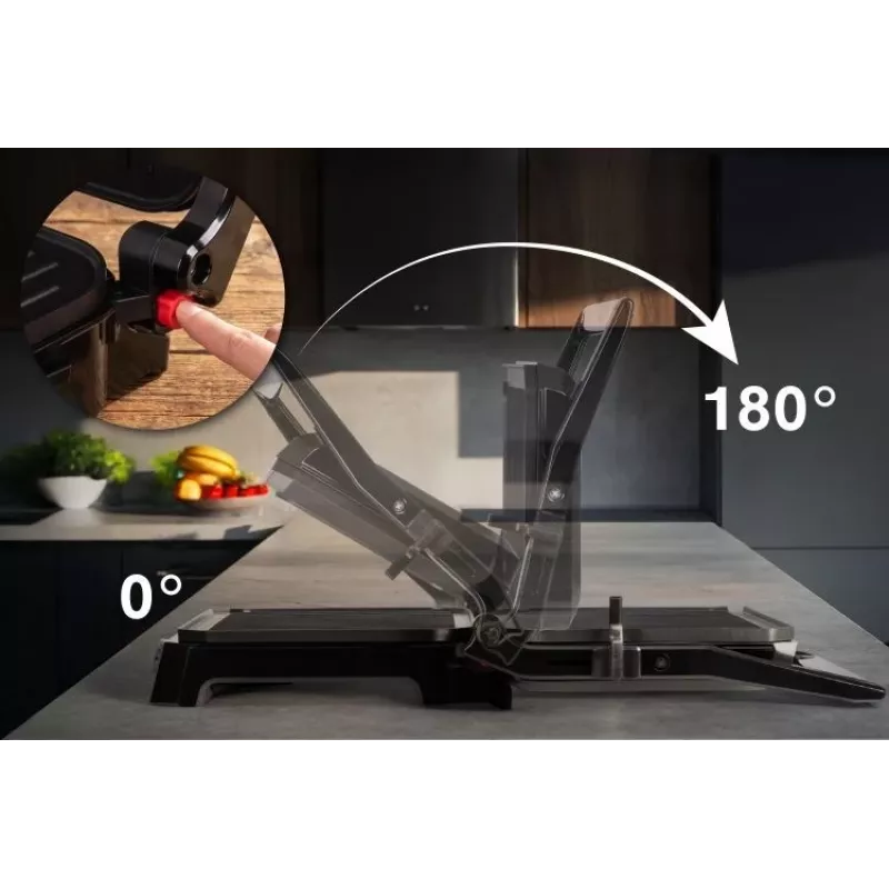 ELDOM GK200 GRILO Kontaktgrill 2000W Reguleeritav termostaat Mittekleepuvad plaadid Must/Hõbe