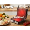 ELDOM GK200 GRILO Kontaktgrill 2000W Reguleeritav termostaat Mittekleepuvad plaadid Must/Hõbe