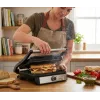 ELDOM GK200 GRILO Kontaktgrill 2000W Reguleeritav termostaat Mittekleepuvad plaadid Must/Hõbe