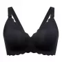 MOMCOZY YN46 Seamless Support Floral Nursing Bra Black S