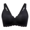 MOMCOZY YN46 Seamless Support Floral Nursing Bra Black 2XL