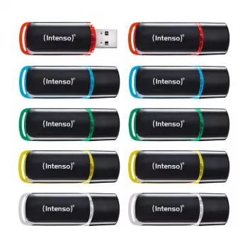 Intenso Business Line 8GB USB 2.0 mälupulk 10-pakk (segatud värvid)