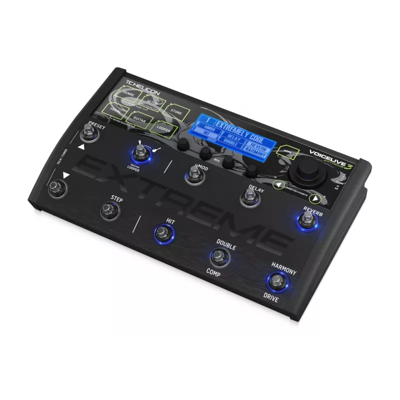TC-Helicon VoiceLive 3 Extreme - Kitarr ja vokaal mitmeefektiprotsessor looperiga