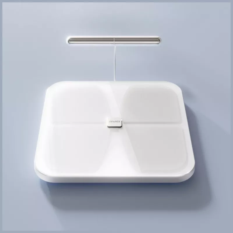 AWEI SS1 Multifunktsionaalne kehakaal Bluetooth 5.0-ga, Valge