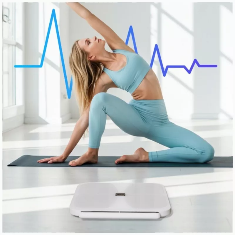 AWEI SS1 Multifunktsionaalne kehakaal Bluetooth 5.0-ga, Valge