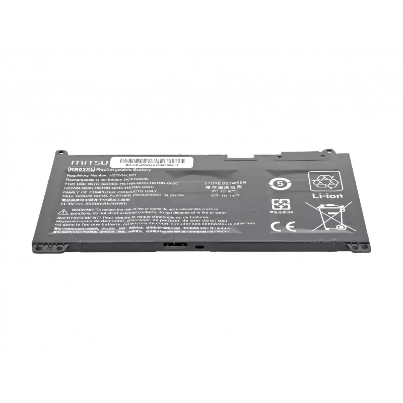 MITSU Aku HP 450 G4, 470 G4 jaoks 3500 mAh (40 Wh) 11,4 V