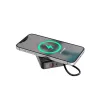 Gembird PB10-WPC15-LCD-01 Fast Laadimise Power Bank Juhtmevaba Laadijaga, 20W, 10000 mAh, Must