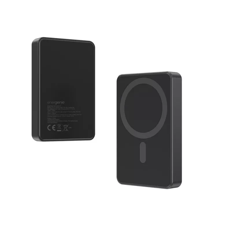 Gembird PB10-WPC15M-01 Magnetic Wireless Powerbank 15W, 10000 mAh, Must