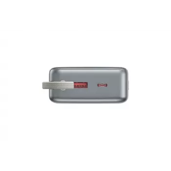 Gembird PB20-PD65-LCD-01 Fast Charging Power Bank with Integrated Cables, 65W, 20000 mAh, Black