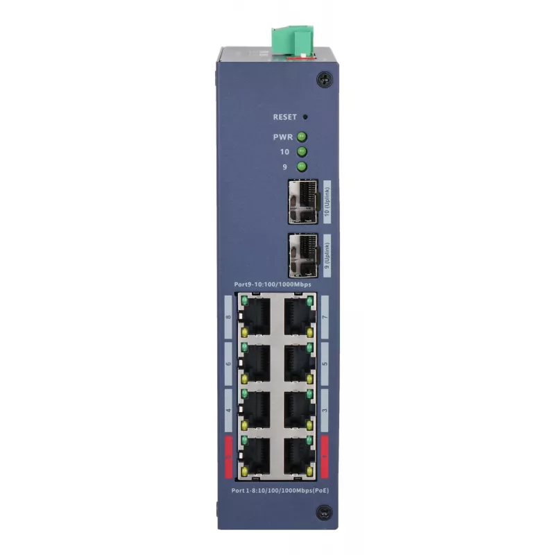 DAHUA CHS4210-8GT-110 Managed L2 Switch, 8x Gigabit PoE+ Ports, 110W PoE Budget