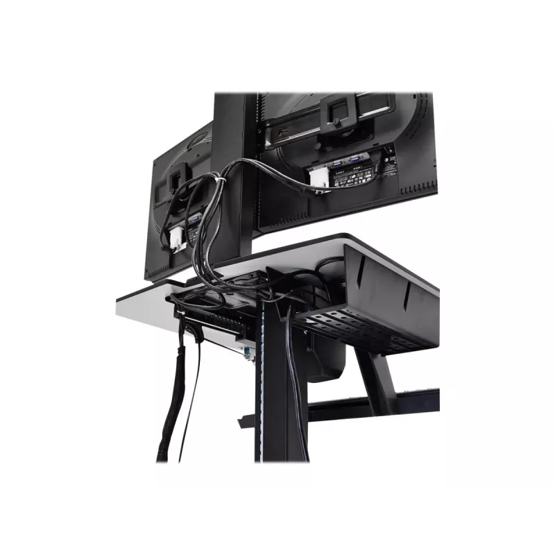 Ergotron WorkFit-C Single HD Sit-Stand Workstation - Mobiilne käru - Must, Hall - 12,7 kg - 76,2 cm (30 inch) - VESA 75x75, 100x100, 200x100, 200x200 - 360°