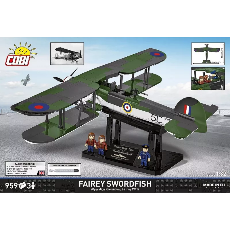 COBI KLOCKI Klotsid Fairey Swordfish Executive Edition 959 tükki