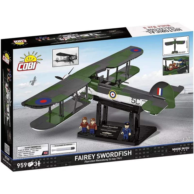 COBI KLOCKI Klotsid Fairey Swordfish Executive Edition 959 tükki