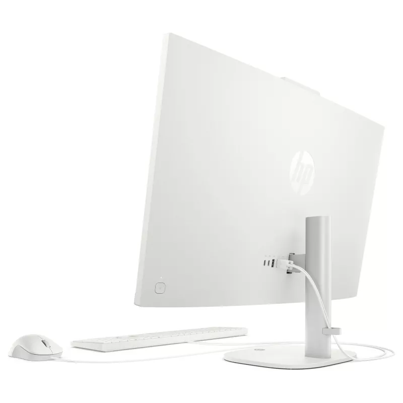 HP OmniStudio All-in-One 27-cw0174ng PC, 27 inch QHD-ekraan, AMD Ryzen AI 7 445, 24 GB RAM, 512 GB SSD, Windows 11 Home, valge