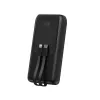 Gembird PB20-PD20-LCD-01 Fast Charging Power Bank with Integrated Cables, 20W, 20000 mAh, Black