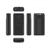 Gembird PB20-PD20-LCD-01 Fast Charging Power Bank with Integrated Cables, 20W, 20000 mAh, Black