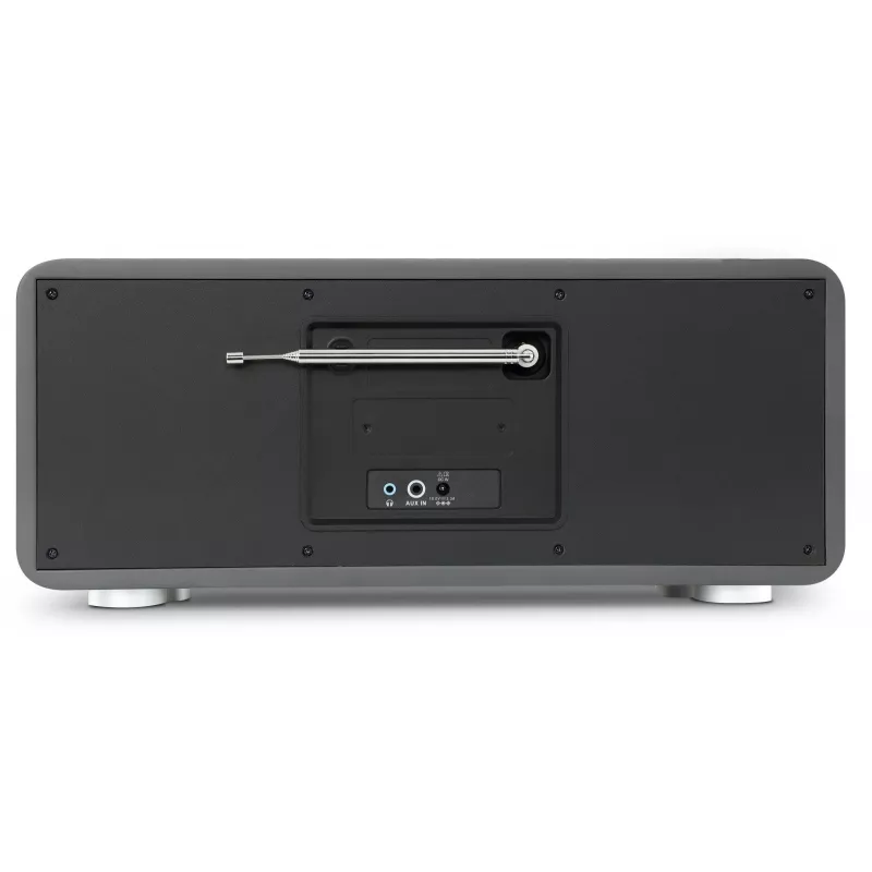 TechniSat DIGITRADIO 602 DAB+/FM/Internet Radio with Bluetooth, CD Player, and Qi Wireless Charging - Anthracite/Silver