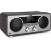 TechniSat DIGITRADIO 602 DAB+/FM/Internet Radio with Bluetooth, CD Player, and Qi Wireless Charging - Anthracite/Silver