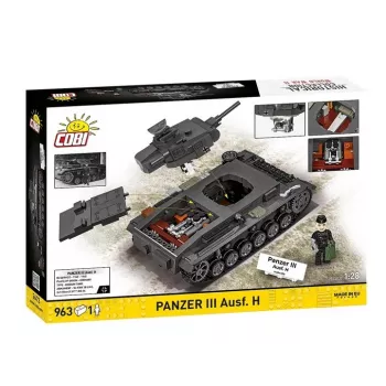 COBI 958 PCS HC WWII Panzer III Ausf. H Ehitusklotside Komplekt
