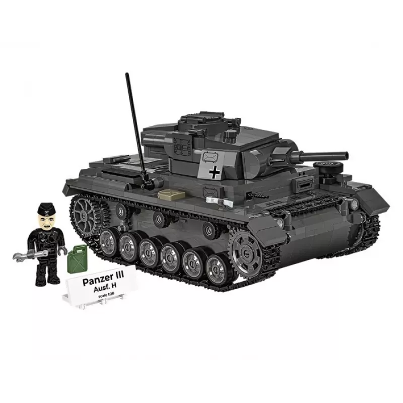 COBI 958 PCS HC WWII Panzer III Ausf. H Ehitusklotside Komplekt