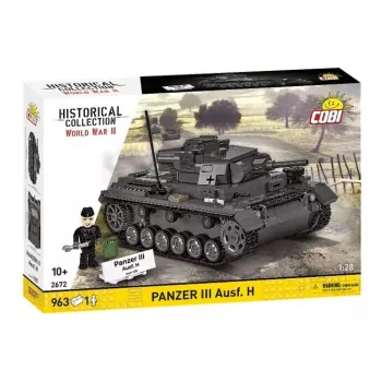 COBI 958 PCS HC WWII Panzer III Ausf. H Ehitusklotside Komplekt