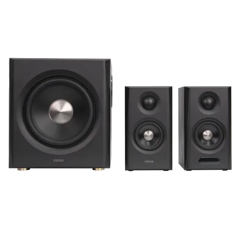 Edifier S355DB 2.1 riiulikõlarisüsteem subwooferiga, must