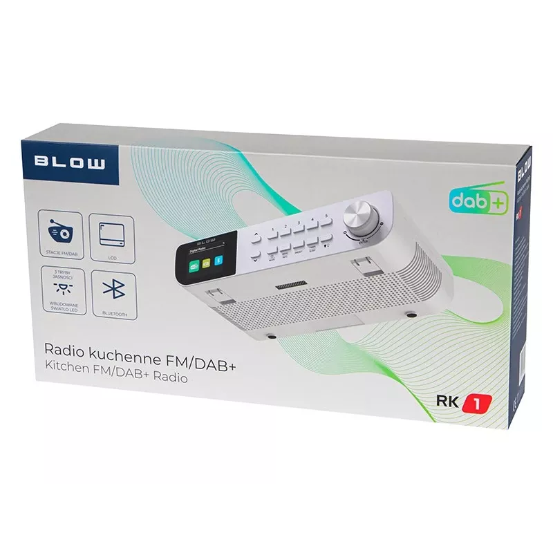 BLOW RK1 Köögi Raadio FM/DAB+ Valge