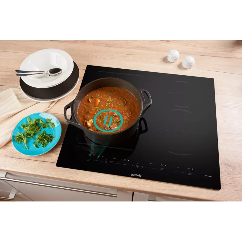 Gorenje Induktsioonpliit GI6432BSC 60 cm Must PowerBoost, Taimer, Lapselukk