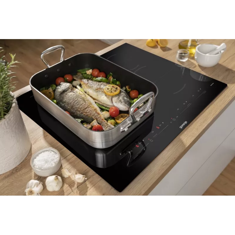 Gorenje Induktsioonpliit GI6432BSC 60 cm Must PowerBoost, Taimer, Lapselukk