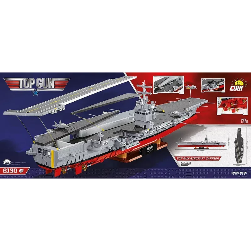 COBI KLOCKI klotsid Top Gun lennukikandja 6130 tükki