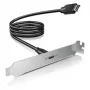 GRAUGEAR G-ETC-20G-B High-Speed USB-C Port Retrofit Kit koos PCI pesa kronsteiniga, 0,5 m, must