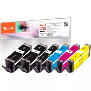 Peach Ink Save Pack Plus PI100-397 Ühilduv Canon PGI-580XXL CLI-581XXL Multipack 6 Kassetiga