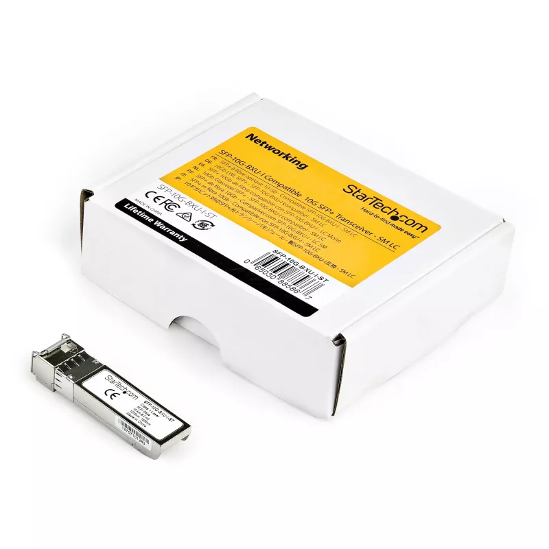 StarTech.com SFP-10G-BXU-I-ST SFP+ Transceiver Module - Cisco Compatible - 10 Gbps - 10 km - Single Mode - LC