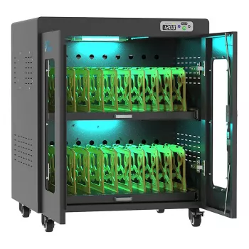 GoodConnections ANTARES N20E sülearvutite laadimiskäru kuni 15,6 inch UVC-desinfitseerimisega, must