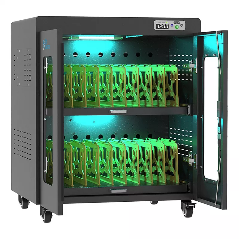 GoodConnections ANTARES N20E sülearvutite laadimiskäru kuni 15,6 inch UVC-desinfitseerimisega, must